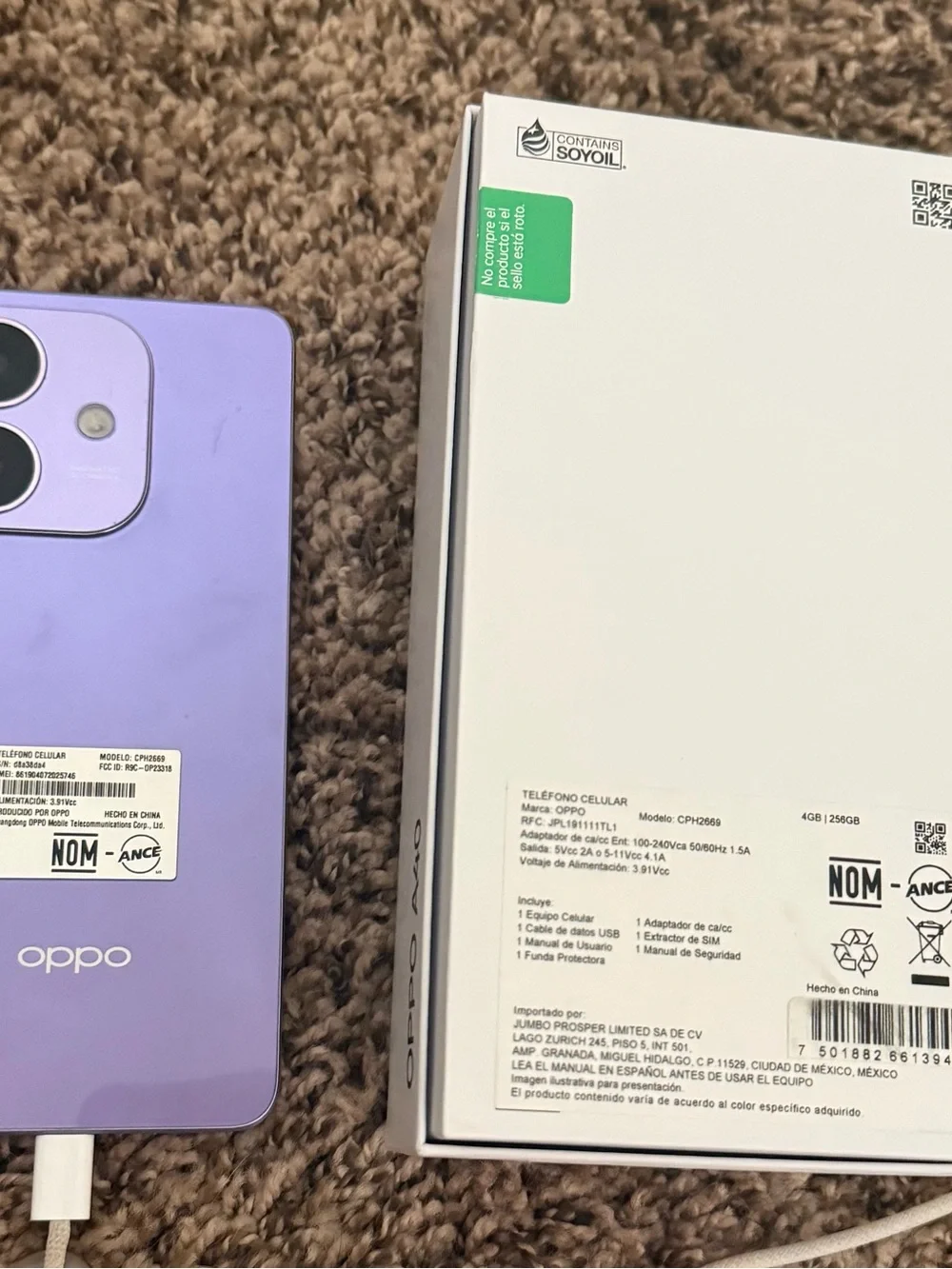 Oppo A40 Starry Purple color